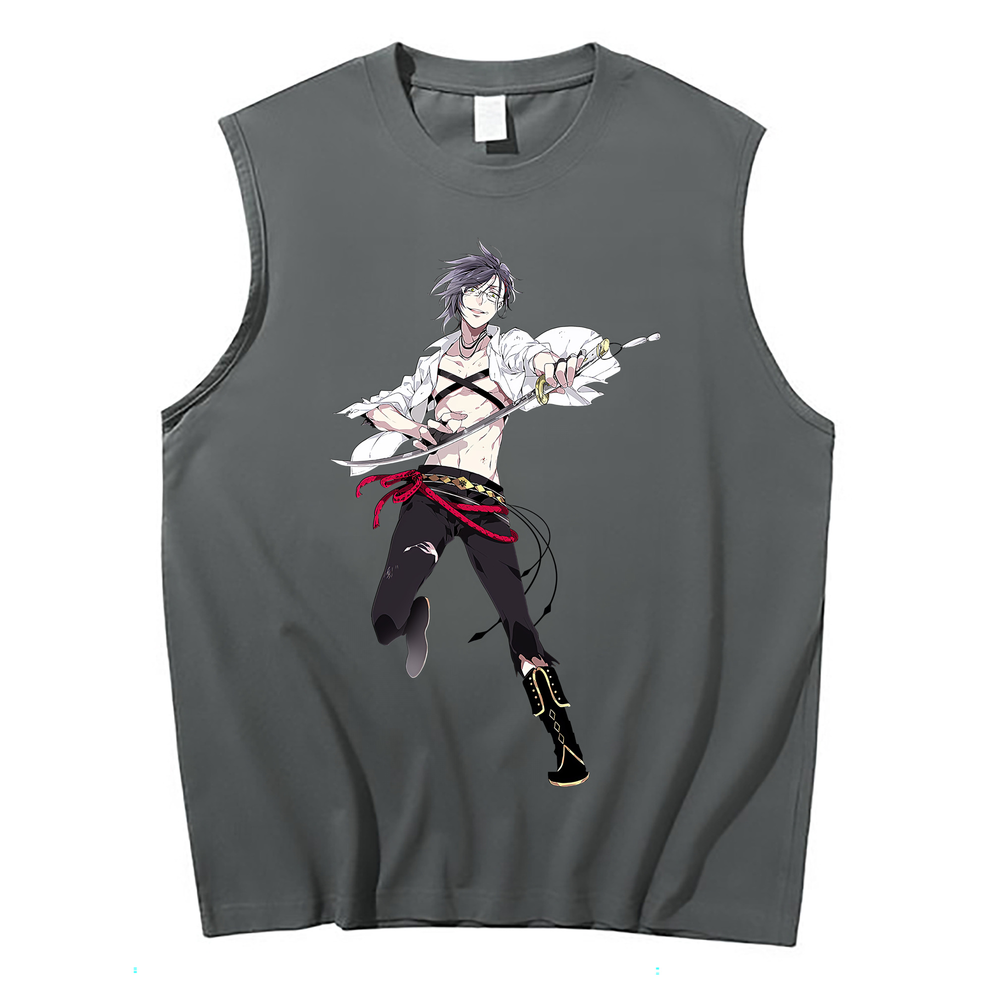 （画像用） 刀剣乱舞 Touken Ranbu コットン100％タンクトップ（フロントプリント）